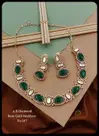 2 AD Diamond Wedding Wear Rose Gold Necklace Set Wholesale Shop In Surat